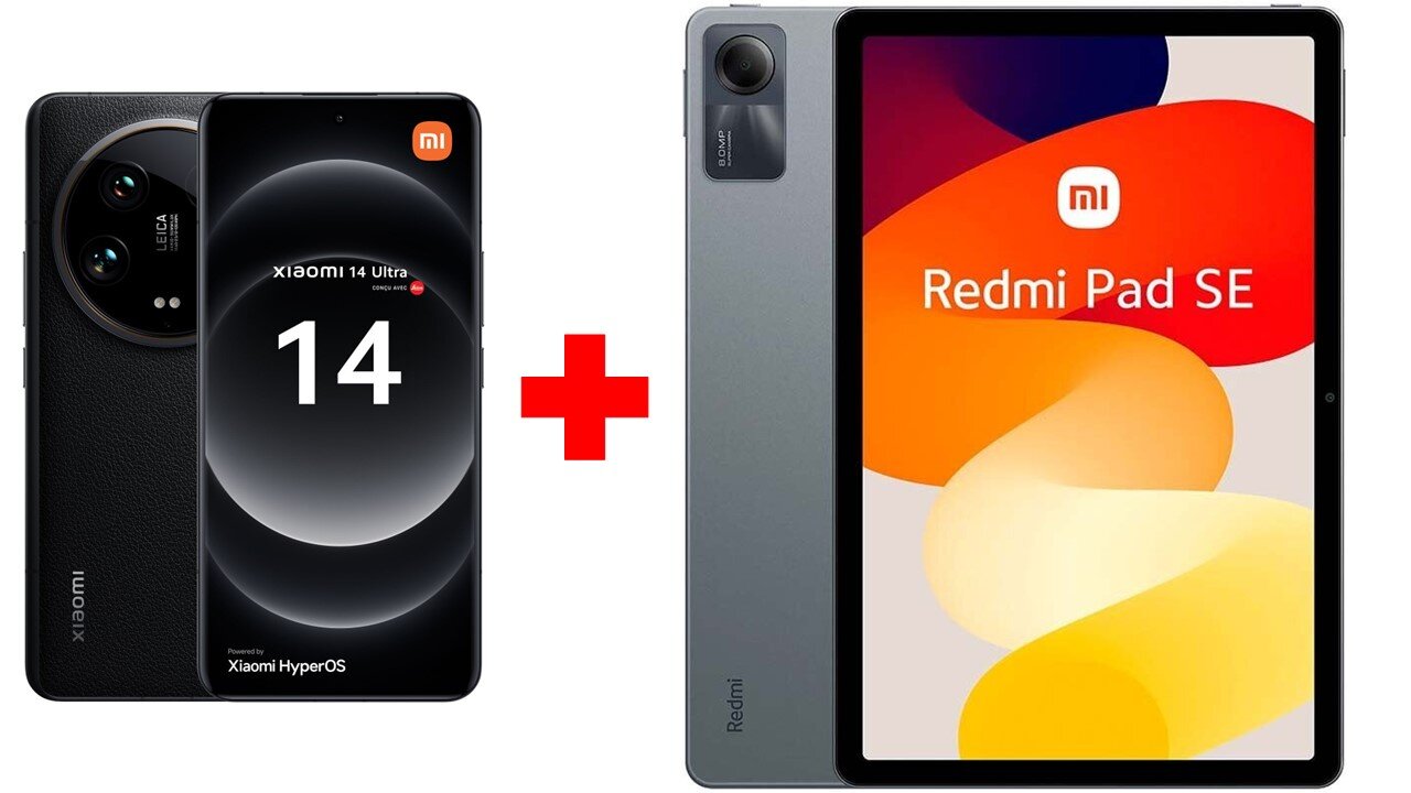 Xiaomi 14 Ultra 5G 16/512GB Black + Xiaomi Redmi Pad SE 4/128GB WiFi Graphite Gray цена и информация | Telefonid | kaup24.ee