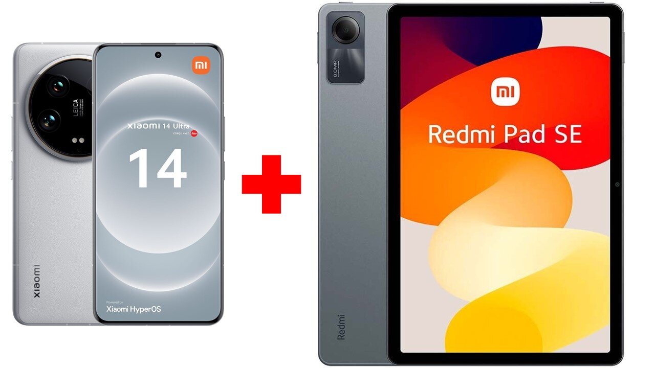 Xiaomi 14 Ultra 5G 16/512GB White + Xiaomi Redmi Pad SE 4/128GB WiFi Graphite Gray hind ja info | Telefonid | kaup24.ee