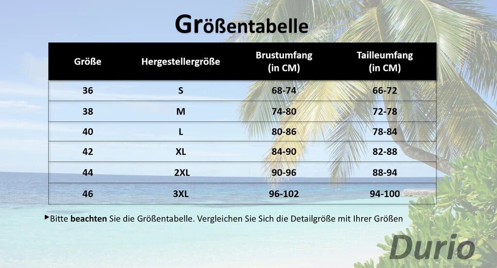 Ujumisriided naistele Durio, must hind ja info | Naiste ujumisriided | kaup24.ee