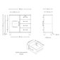 Kummut Aatrium Malibu, 98x41x92 cm, must hind ja info | Kummutid | kaup24.ee