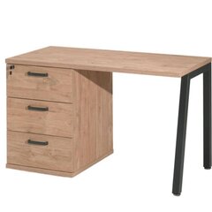 Письменный стол Aatrium Home Space, 120x65x73 см, коричневый/черный цена и информация | Компьютерные, письменные столы | kaup24.ee