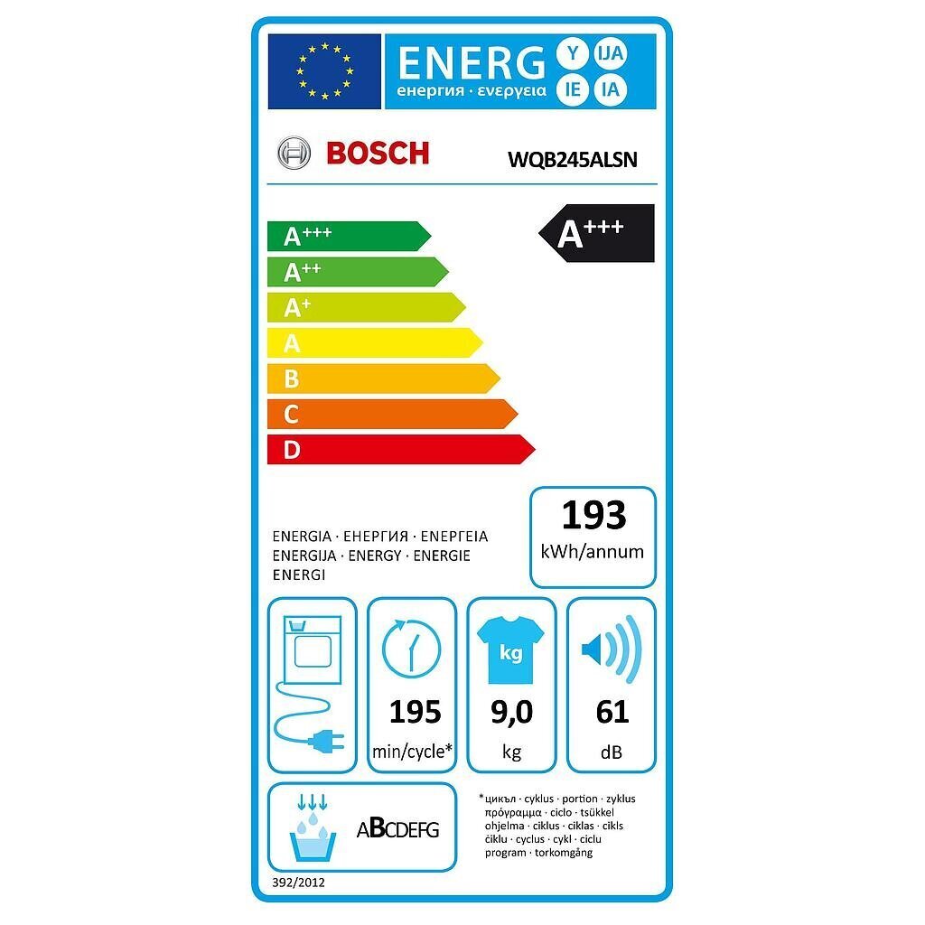 Bosch WQB245ALSN Serie 8 hind ja info | Pesukuivatid | kaup24.ee