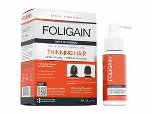 Seerum juuksekasvuks Foligain Triple Action, 59 ml цена и информация | Маски, масла, сыворотки | kaup24.ee