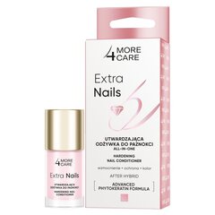 Tugevdav küünelakk More4Care Extra Nails Hardening Nail Conditioner, 10 ml hind ja info | Küünelakid, küünetugevdajad | kaup24.ee