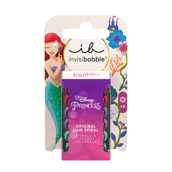 Juuksekummid Invisibobble Kids Original Disney Ariel, 6 tk. цена и информация | Juuste aksessuaarid | kaup24.ee