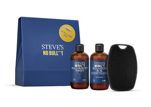 Kehahoolduskomplekt Steve's No Bull***t Body Care Box meestele: šampoon Shampoo for Everything, 250 ml + dušigeel Balls &amp; Body Wash, 250 ml + pesukäsn цена и информация | Масла, гели для душа | kaup24.ee