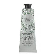 Kätekreem The Scottish Fine Soaps Ginger Clove &amp; Mistletoe, 30 ml цена и информация | Кремы, лосьоны для тела | kaup24.ee