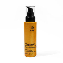 Масло для тела для загара Two Cosmetics Golden Glow body oil, 150 мл цена и информация | Кремы от загара | kaup24.ee