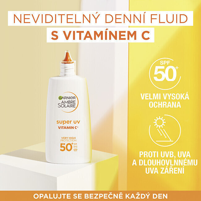 Näokreem Garnier Vitamin C SPF 50+ Ambre Solaire, 40 ml hind ja info | Päikesekreemid | kaup24.ee