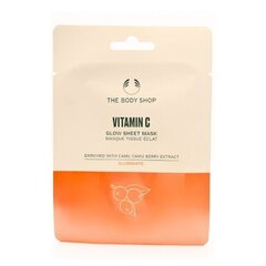 Увлажняющая листовая маска для лица The Body Shop Vitamin C, 18 мл цена и информация | Маски для лица, патчи для глаз | kaup24.ee