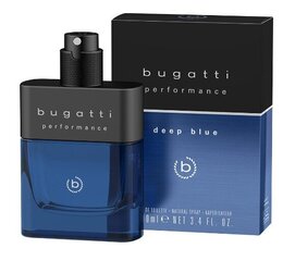 Tualettvesi Bugatti Performance Deep Blue EDT meestele, 100 ml hind ja info | Meeste parfüümid | kaup24.ee