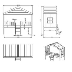 Детская кровать Aatrium House, белая цена и информация | Детские кровати | kaup24.ee