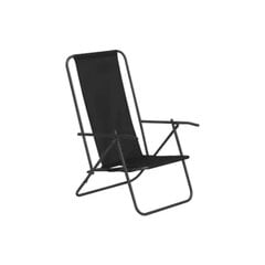 Складное кресло для пляжа Kopa, чёрное цена и информация | Уличные cтулья | kaup24.ee