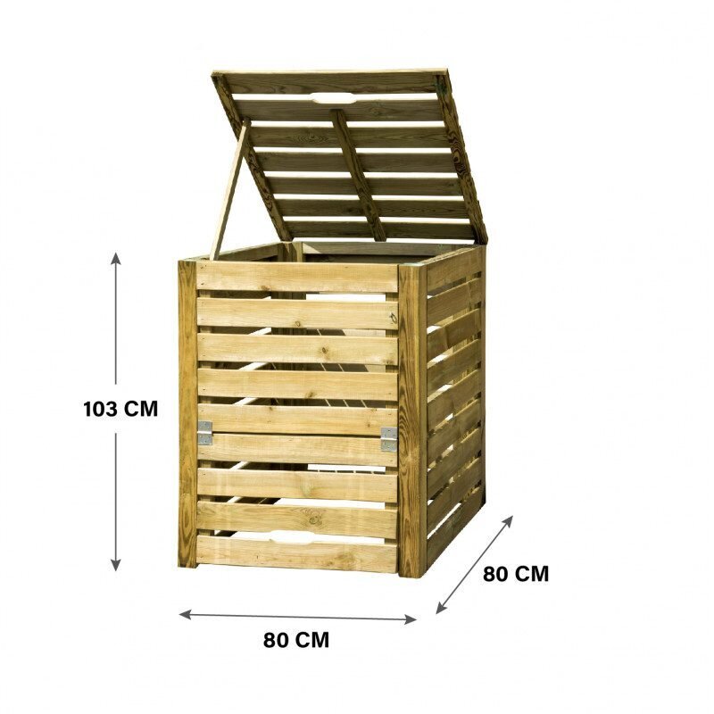 Kompostikast, 650 l цена и информация | Kompostrid, prügikonteinerid | kaup24.ee