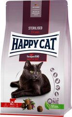 Корм Happy Cat Voralpen Rind для стерилизованных кошек с говядиной 10 кг цена и информация | Сухой корм для кошек | kaup24.ee