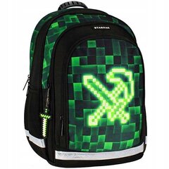 Рюкзак школьный Starpak Pixel Pixel Green 533137, комплект цена и информация | Школьные рюкзаки, спортивные сумки | kaup24.ee