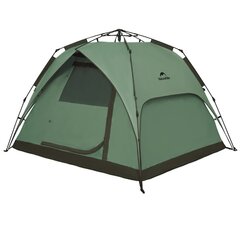 Полуавтоматическая четырехместная палатка Naturehike Cape5 Square, зелёная цена и информация | Палатки | kaup24.ee