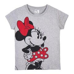 Детский Футболка с коротким рукавом Minnie Mouse Серый цена и информация | Рубашки для девочек | kaup24.ee