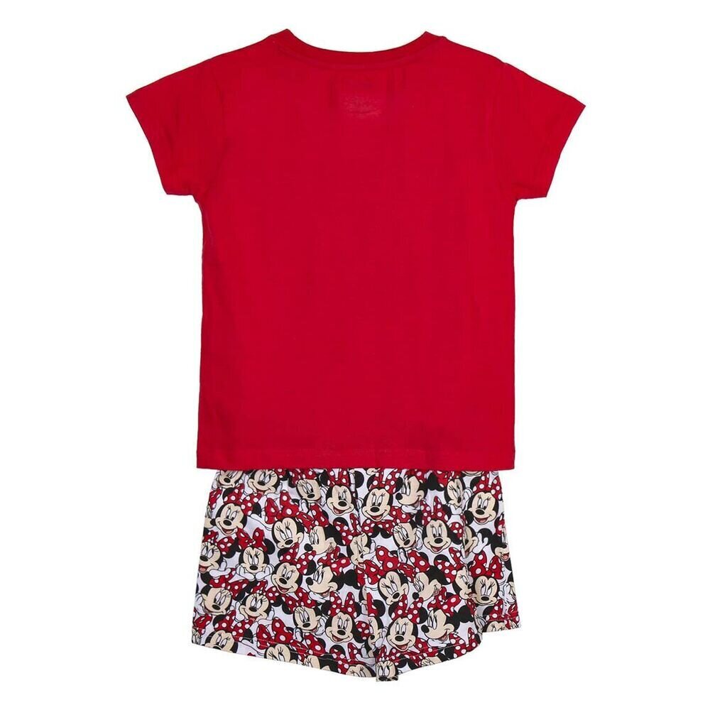 Suvepidžaama poistele Minnie Mouse Punane hind ja info | Tüdrukute hommikumantlid ja pidžaamad | kaup24.ee
