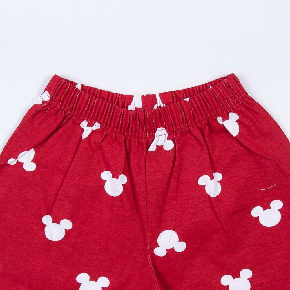 Suvepidžaama poistele Mickey Mouse Punane Hall hind ja info | Tüdrukute hommikumantlid ja pidžaamad | kaup24.ee