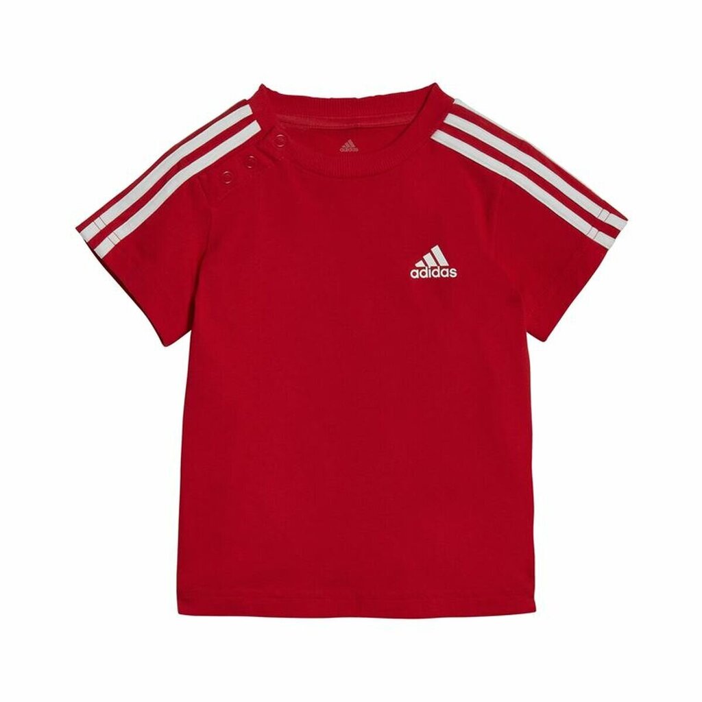 Spordikostüüm Beebidele Adidas Three Stripes Punane цена и информация | Beebiriiete komplektid | kaup24.ee