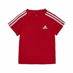 Spordikostüüm Beebidele Adidas Three Stripes Punane hind ja info | Beebiriiete komplektid | kaup24.ee