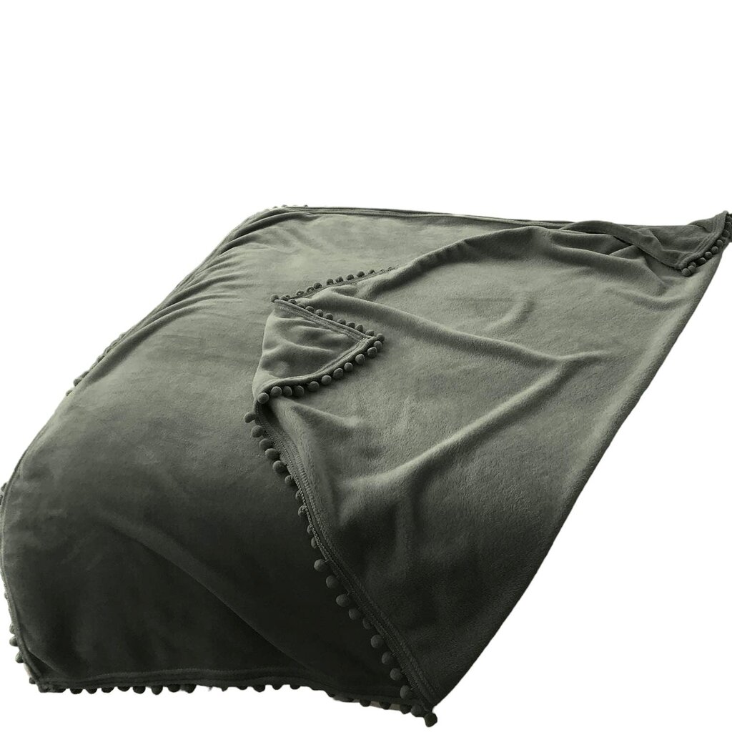 Lomao pleed 130X160CM TUME OLIIV hind ja info | Voodikatted, pleedid | kaup24.ee