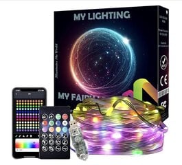 LED гирлянды InnoGear B0CC, 10 м, 100 светодиодов RGB цена и информация | Светодиодные ленты | kaup24.ee