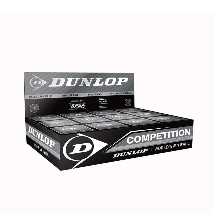 Squashi pall Dunlop COMPETITION, 12 tk. цена и информация | Squash | kaup24.ee