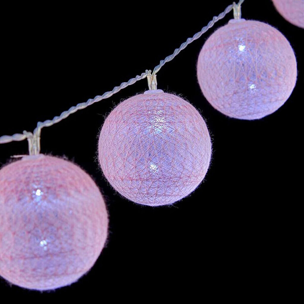 LED-palli vanik 10 LED-i, roosa, 2 m цена и информация | Jõulutuled | kaup24.ee