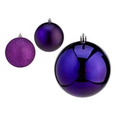 Ёлочные шарики Ø 10 cm 6 штук Фиолетовый Пластик цена и информация | Декорации | kaup24.ee