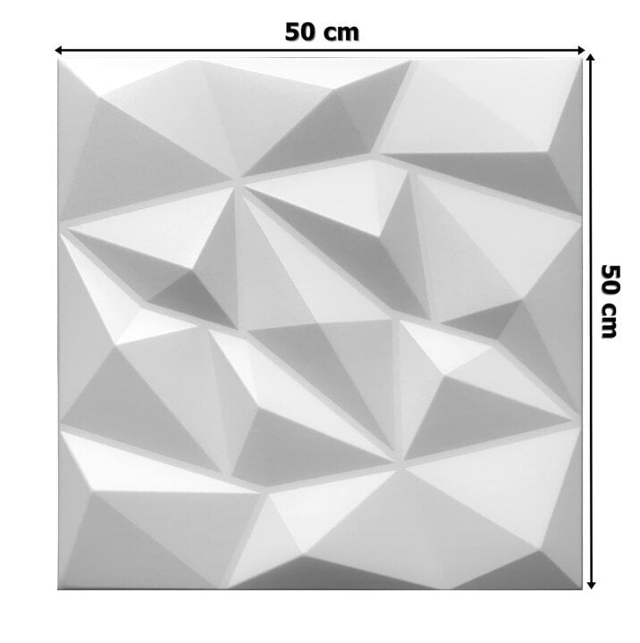 3D laepaneelid Deccart Brylant White 2m2, 8 tk hind ja info | Lae-, seinakaunistus elemendid | kaup24.ee