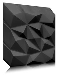 3D laepaneelid Deccart Brylant Black 2m2, 8 tk hind ja info | Lae-, seinakaunistus elemendid | kaup24.ee