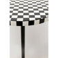 Abilaud Domero Chess Ø25cm, must-valge hind ja info | Diivanilauad | kaup24.ee