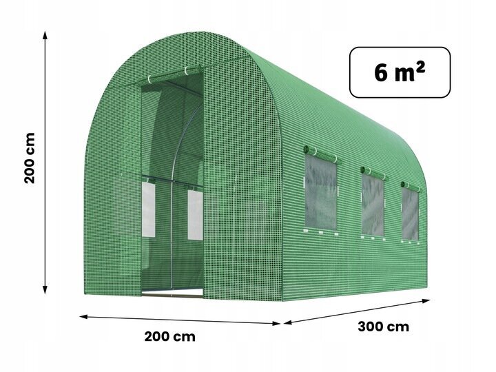 Aia kasvuhoonekile Springos 6 m², 300 x 200 cm hind ja info | Kasvuhooned | kaup24.ee