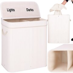 Бамбуковая корзина для белья Springos HA0160, 100 л цена и информация | Аксессуары для ванной комнаты | kaup24.ee