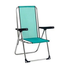 Пляжный стул Alco 63 x 101 x 65 cm Алюминий Зеленый Многопозиционная цена и информация | Лежаки | kaup24.ee