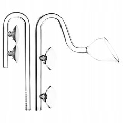 Nattec AQG sisselaske-/väljalaskekomplekt 9/12 mm filtriklaasiga hind ja info | Akvaariumid ja seadmed | kaup24.ee