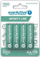 Элементы everactive infiniti 1100mah aa, 4 шт. цена и информация | Батарейки | kaup24.ee