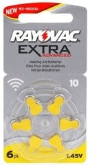 Элементы для слуховых аппаратов Rayovac Extra PR70 10, 8 шт. цена и информация | Батерейки | kaup24.ee