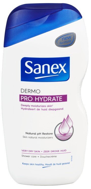 Dušigeel Sanex Dermo Pro Hydrate, 2x500 ml цена и информация | Dušigeelid, õlid | kaup24.ee