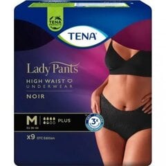 Трусики-подгузники для взрослых женские Tena Lady Pants Plus Noir M 75-105 см, 9 шт цена и информация | Подгузники, прокладки, одноразовые пеленки для взрослых | kaup24.ee