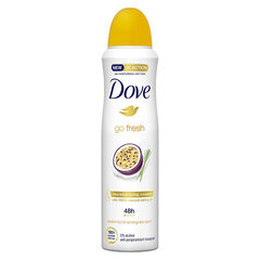 Higistamisvastane deodorant Dove Go Fresh, Passion Fruit & Lemongrass, 150 ml hind ja info | Deodorandid | kaup24.ee