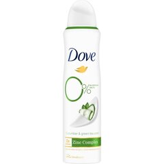Deodorant Dove 0% Alumiiniumsoolad, kurk ja roheline tee, 150 ml hind ja info | Deodorandid | kaup24.ee