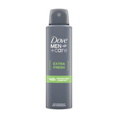 Higistamisvastane deodorant Dove Men +Care, Extra Fresh, 150 ml hind ja info | Deodorandid | kaup24.ee