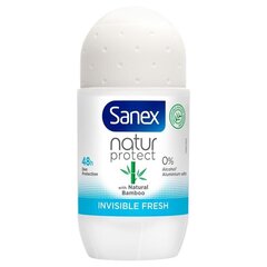 Roll-on Sanex NaturProtect, Natural bamboo, 2x50 ml hind ja info | Deodorandid | kaup24.ee