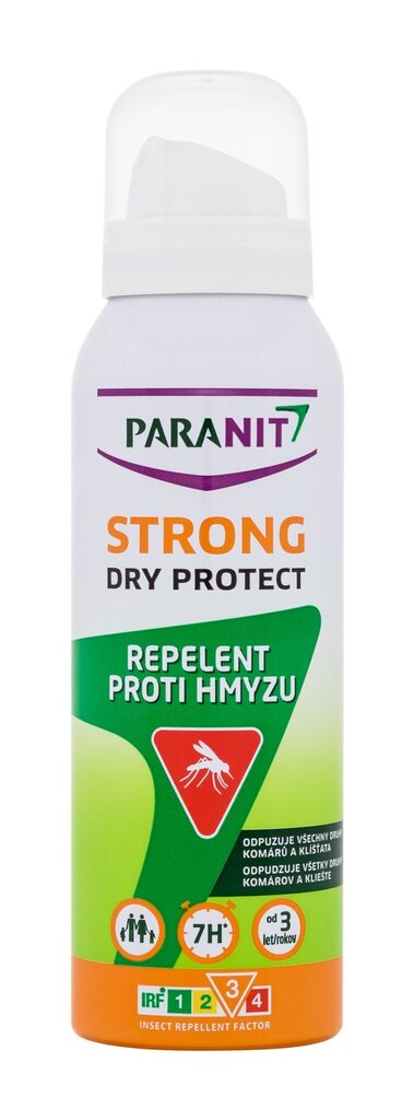 Sääsetõrjesprei Paranit Strong Dry Protect, 125 ml hind ja info | Sääsetõrje- ja puugitõrjevahendid | kaup24.ee