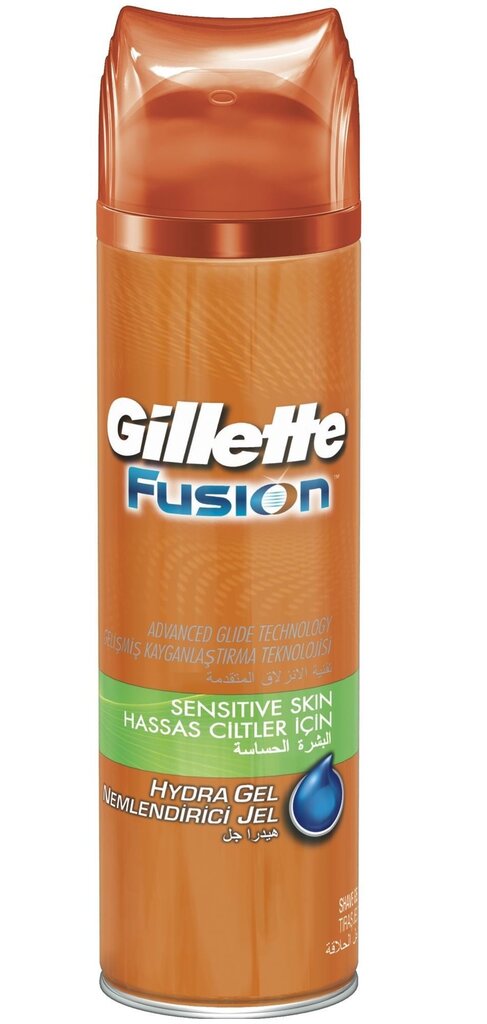 Gillette Fusion Hydra Gel Sensitive Skin raseerimisgeel meestele 200 ml hind ja info | Raseerimisvahendid | kaup24.ee