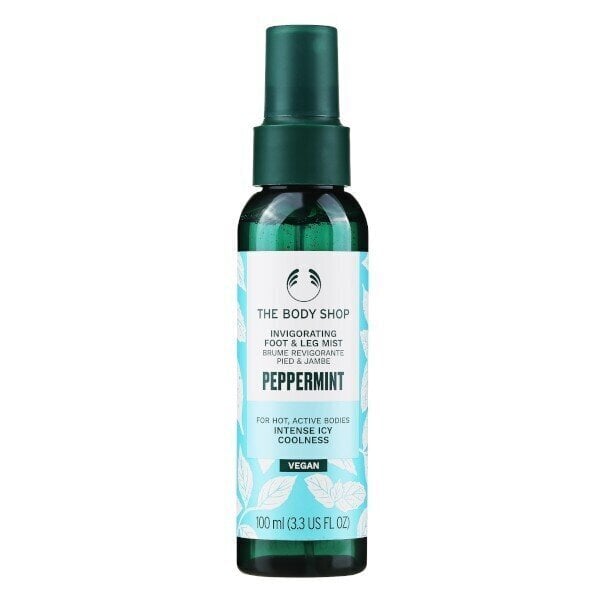 Jahutav ja värskendav jalasprei The Body Shop Peppermint, 100 ml цена и информация | Kehakreemid, losjoonid | kaup24.ee