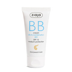 BB крем для жирной и комбинированной кожи Ziaja BB Active, Dark Peach, 50 мл цена и информация | Кремы для лица | kaup24.ee